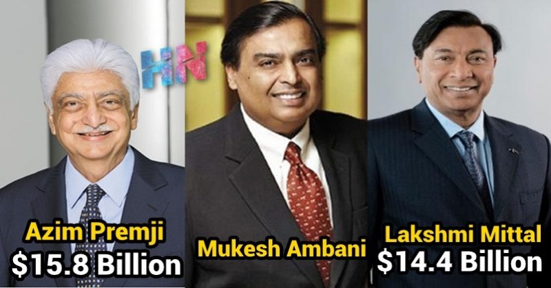 Top 10 Richest People In India 2018
